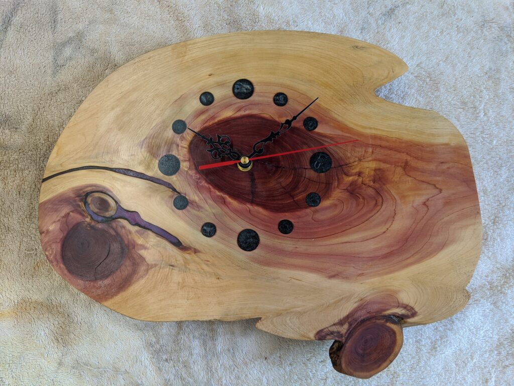 Cedar Resin Clock