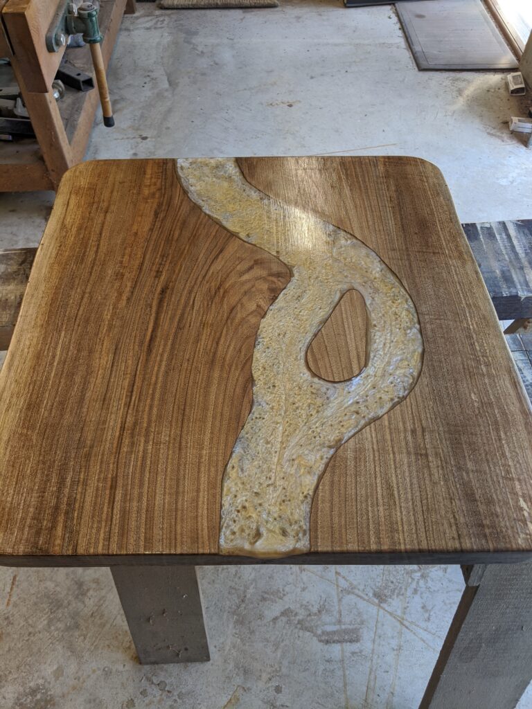 Chesnut Resin End Table