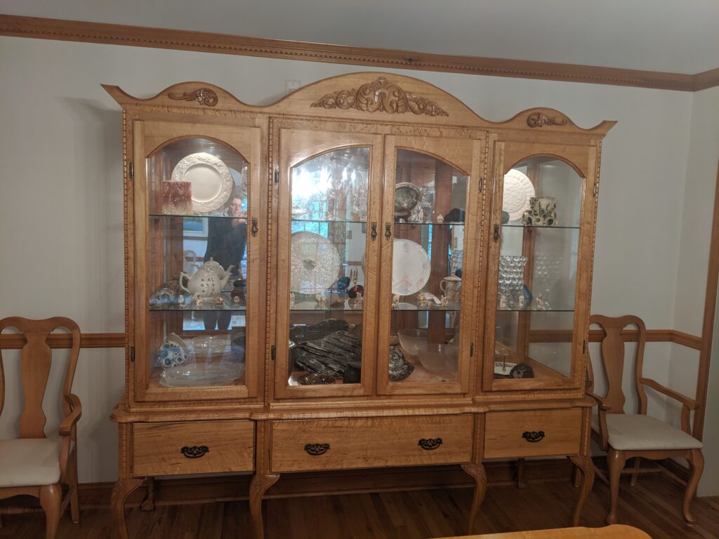 Birdeye Maple China Cabinet