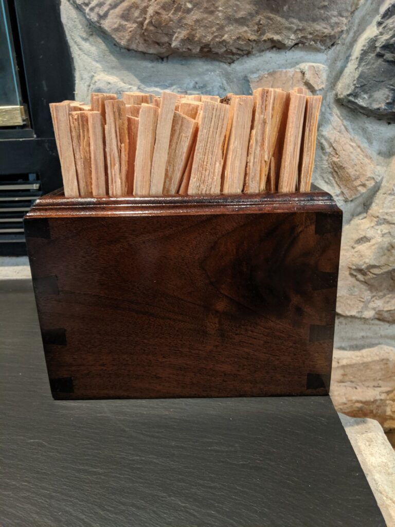 Fatwood Box Holder