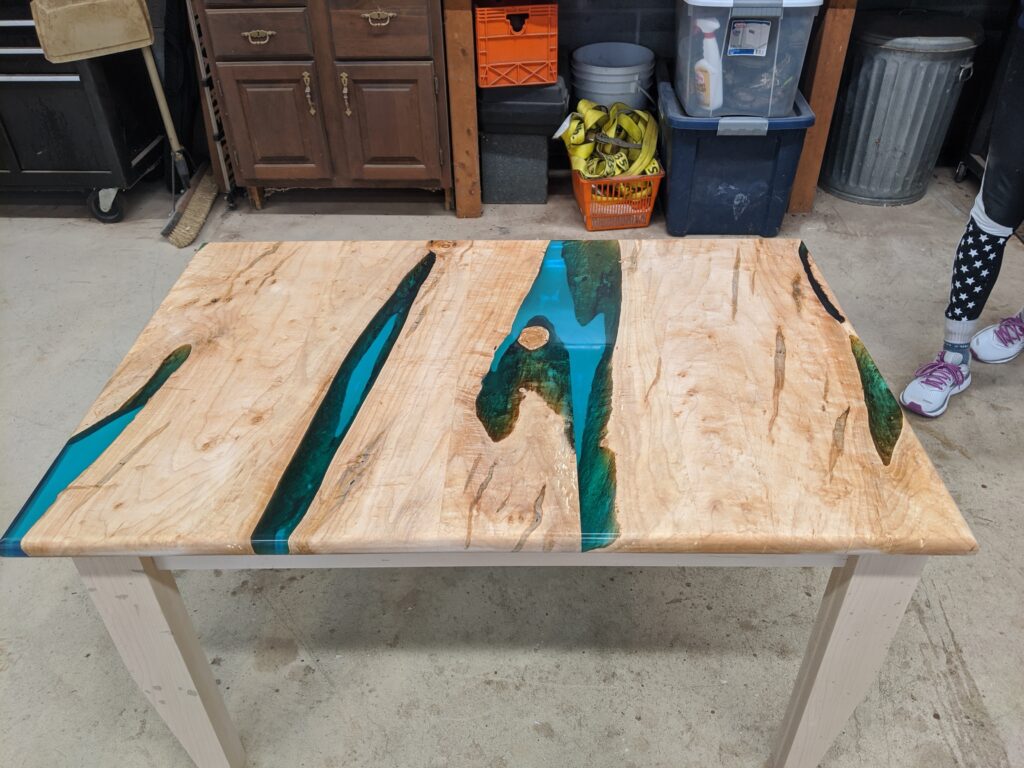 Maple Resin End Table