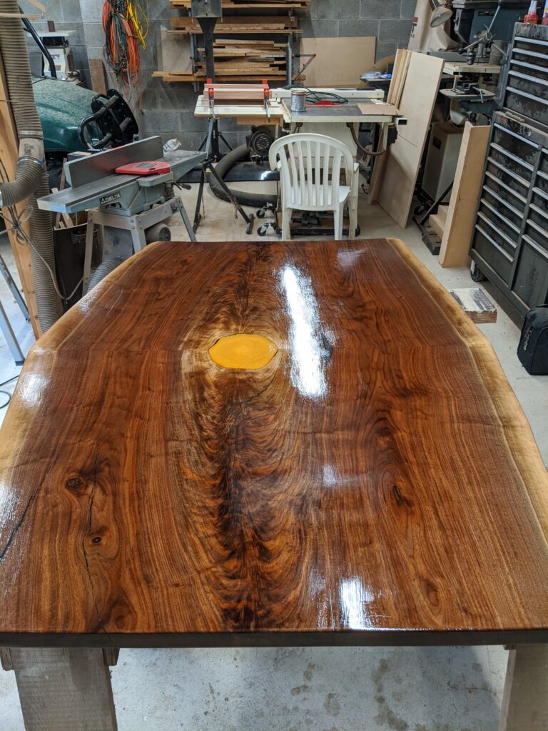 Walnut Resin Kitchen Table