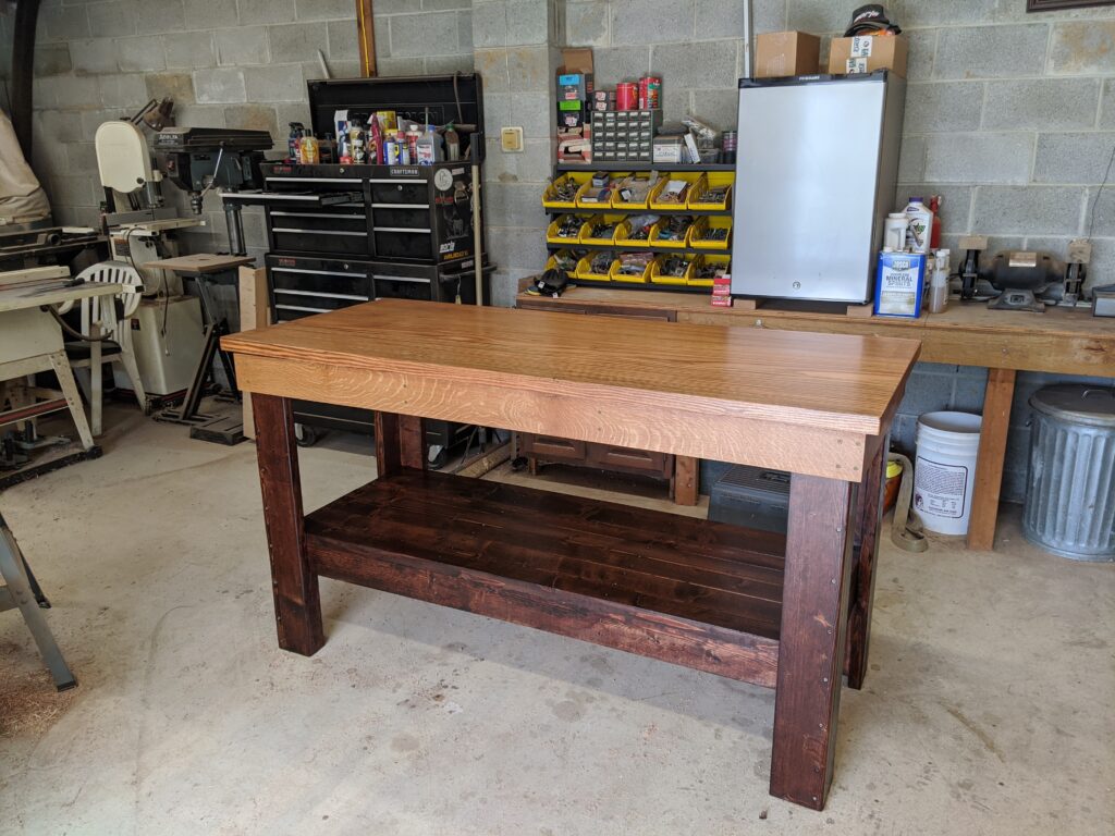 Oak Top Work Bench