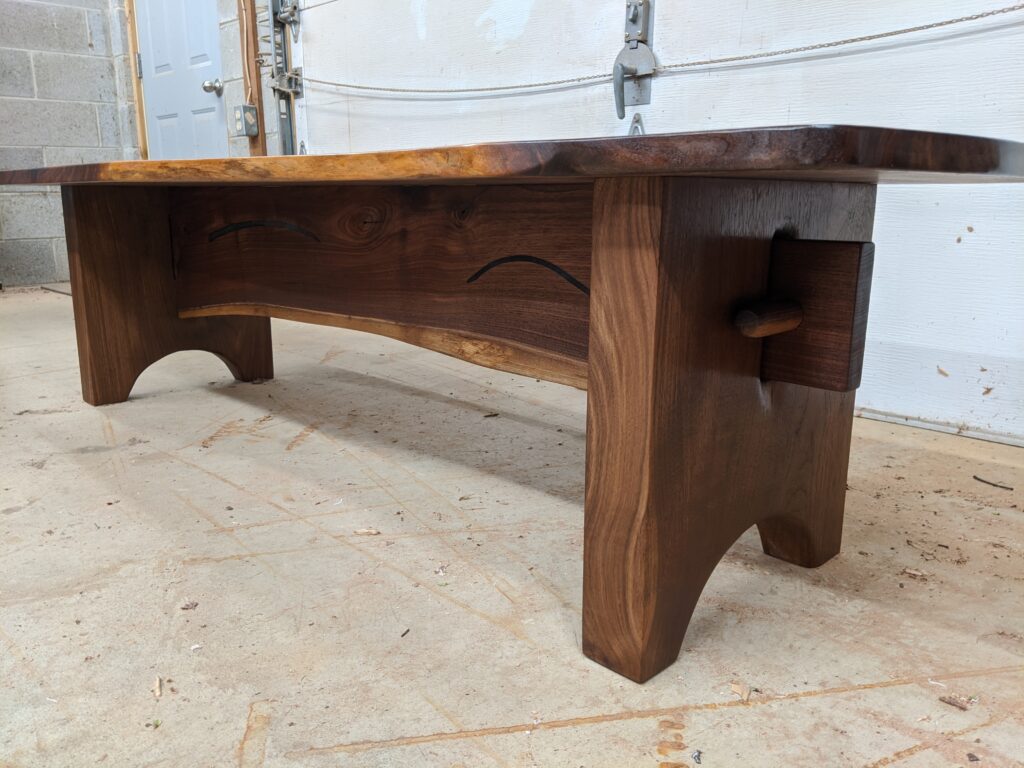 Walnut Resin Table